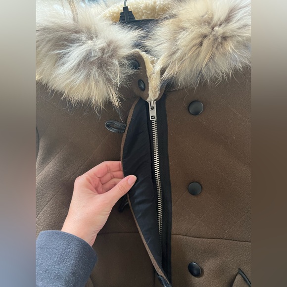 Sandro Sherpa-Lined Coat - Picture 3 of 14
